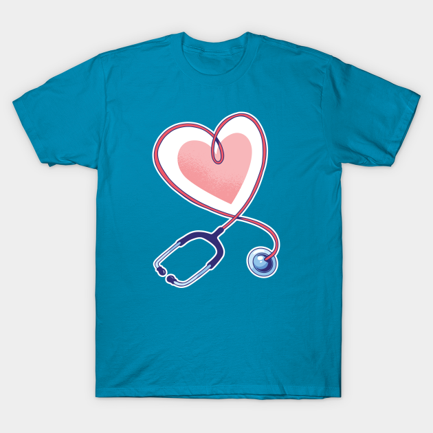 Stethoscope Heart with Love Stethoscope Heart With Love TShirt TeePublic